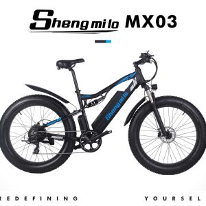 Shengmilo MX W V Ah Inch E bike Black