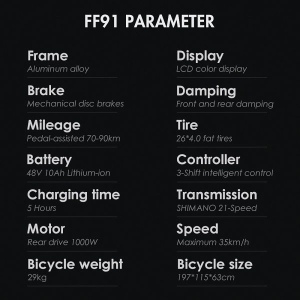 FAFREES FF W Inch Fat Tire Electric Bike
