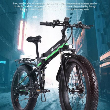 Shengmilo MX E bike Magneto Booster Bicycle Black Green