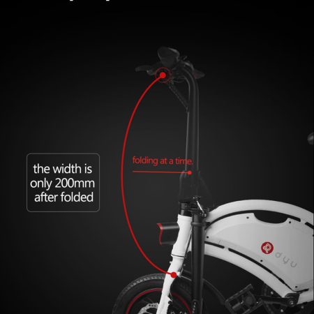 geekbuying D DYU Folding Moped Electric Bike Inch Black