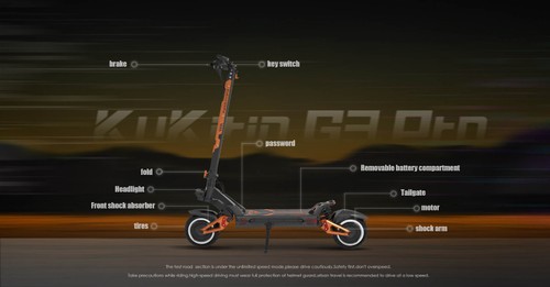 KuKirin G Pro W Ah km km h Off Road Electric Scooter w