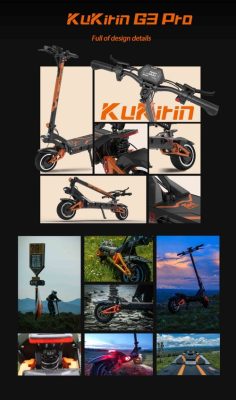 KuKirin G Pro W Ah km km h Off Road Electric Scooter w