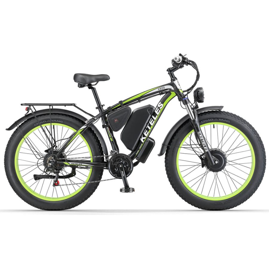 W electric bike dual motor ebike KETELES K Green x