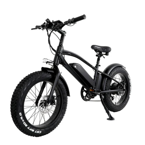 cmacewheel gw fat tire folding electric moped bike black w p