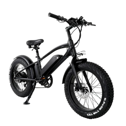 cmacewheel gw fat tire folding electric moped bike black w p
