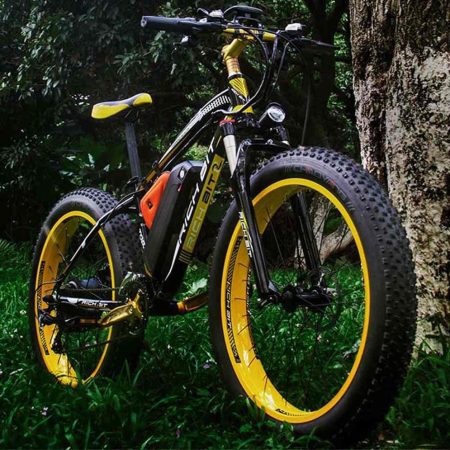 rich bit top electric mountain bike black yellow pogo cycles ded cbf a dbedefd