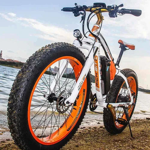 rich bit top electric mountain bike white orange pogo cycles cfaf b daf