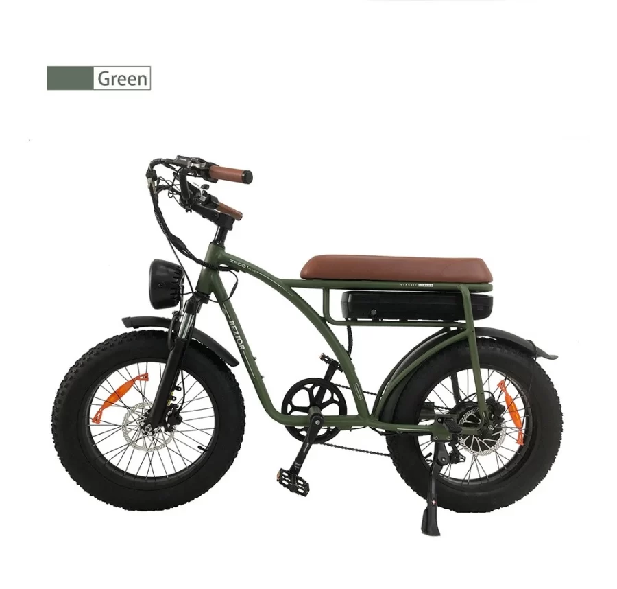 BEZIOR XF Plus Electric Bike Army Green p