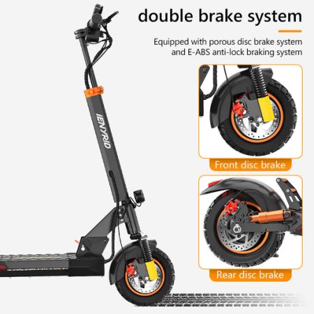 iE M PRO S Max Electric Scooter Brakes
