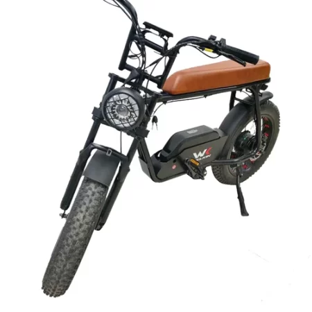 WELKIN WKEM Electric Bike Retro Bicycle W Motor Black w p