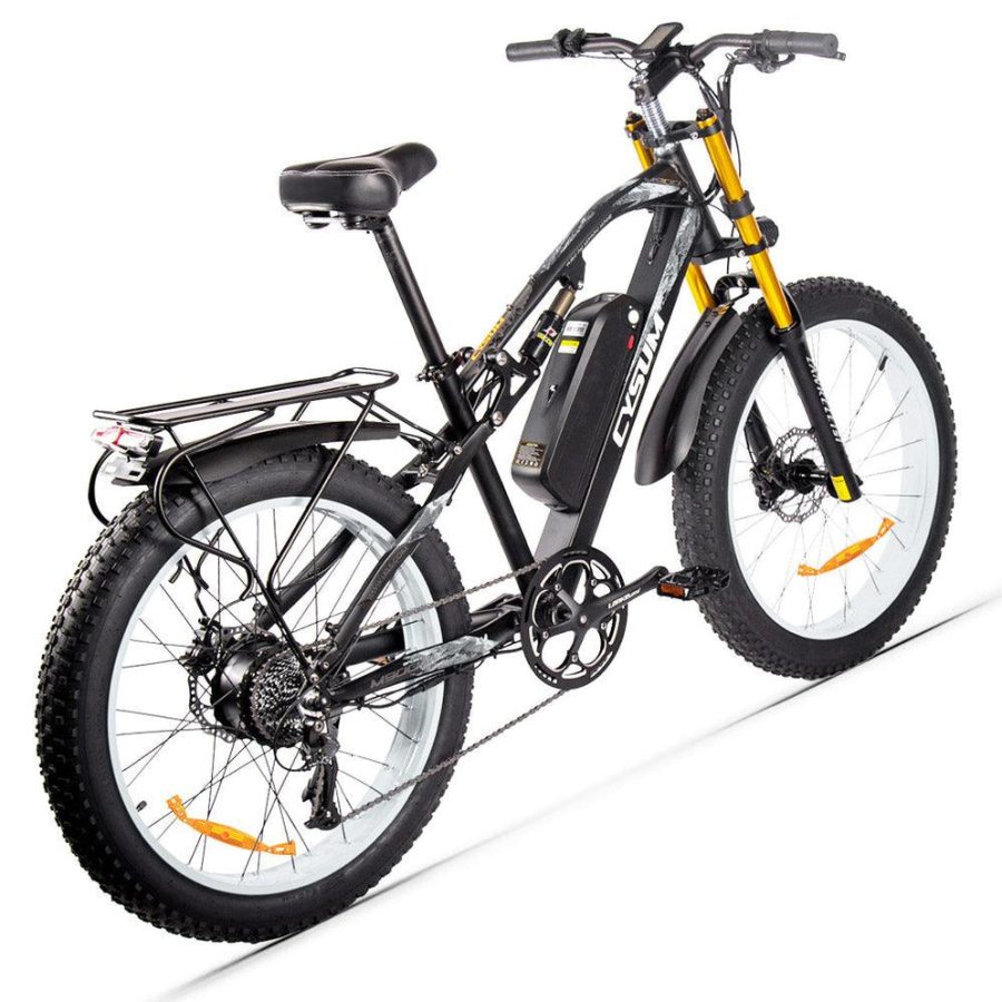 cysum m electric bike black green pogo cycles b ff f defcb