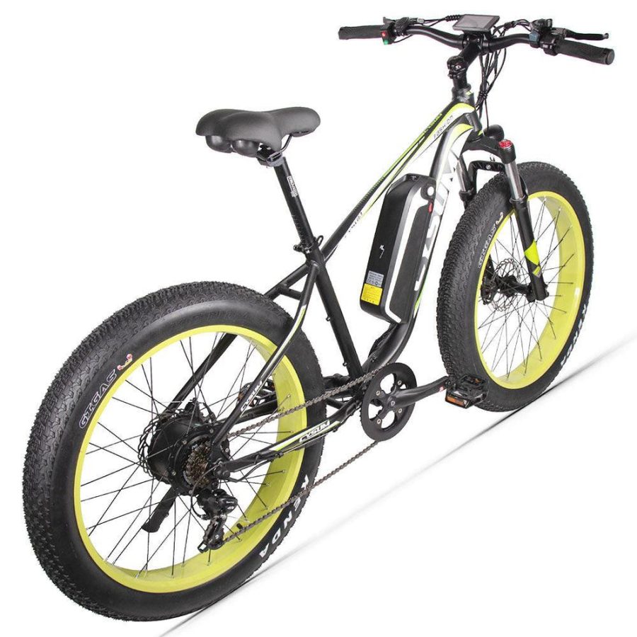 cysum m electric bike black green pogo cycles dd daf f b dfcf